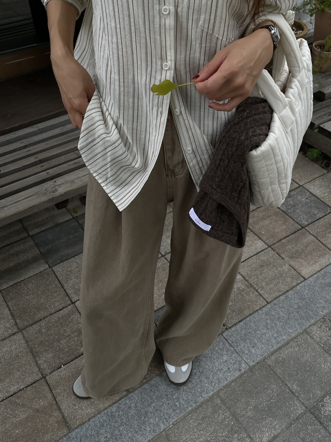 ツータックワイドコットンパンツ | 詳細画像3