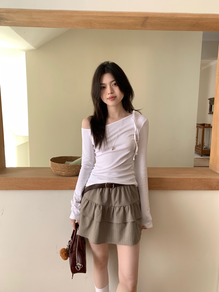 リボンネックワンショルダーTシャツ | 詳細画像8