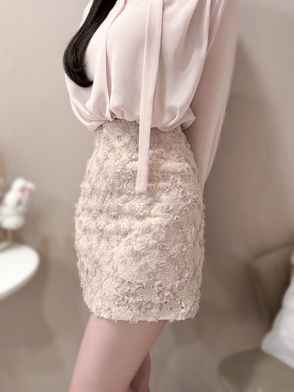 フラワーモチーフミニスカート | 詳細画像2