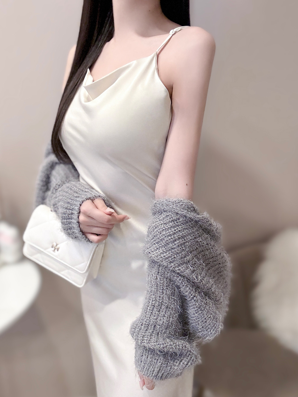 サテンマーメイドキャミワンピース | 詳細画像9