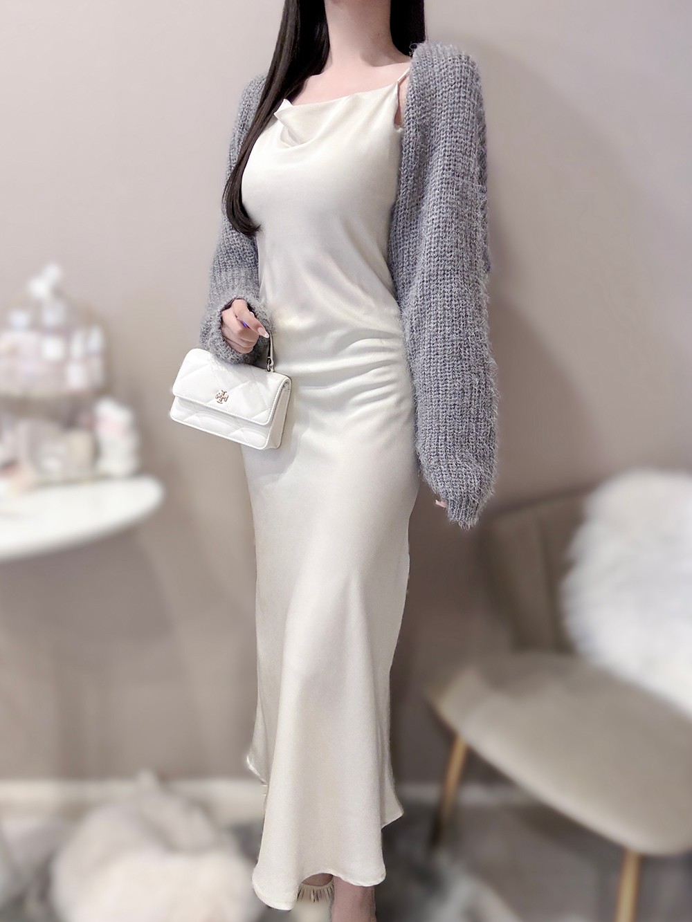 サテンマーメイドキャミワンピース | 詳細画像10