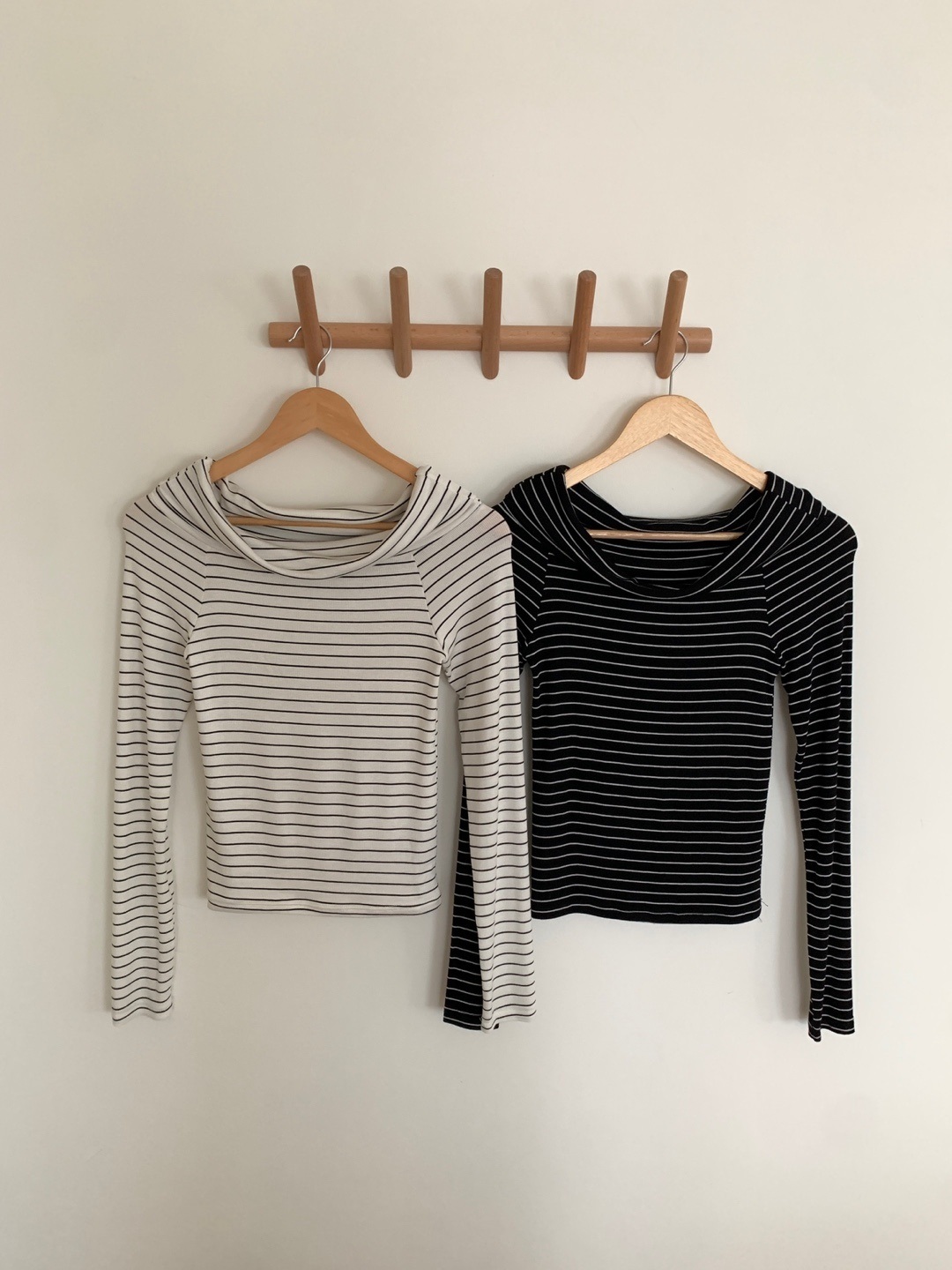 オフショルラップボーダーTシャツ | 詳細画像21