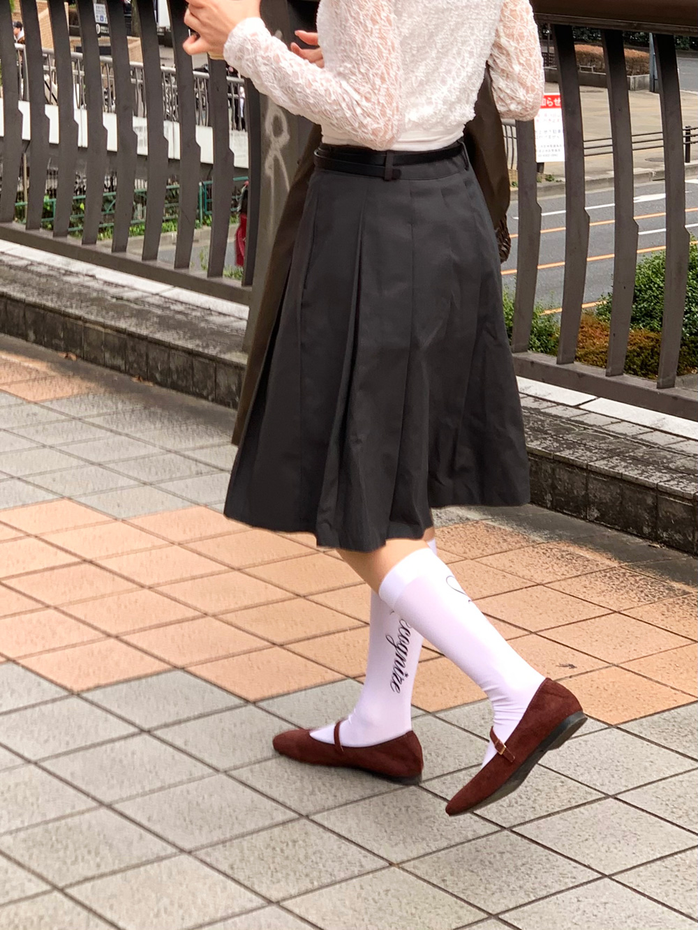 ベルト付ミディプリーツスカート | 詳細画像8