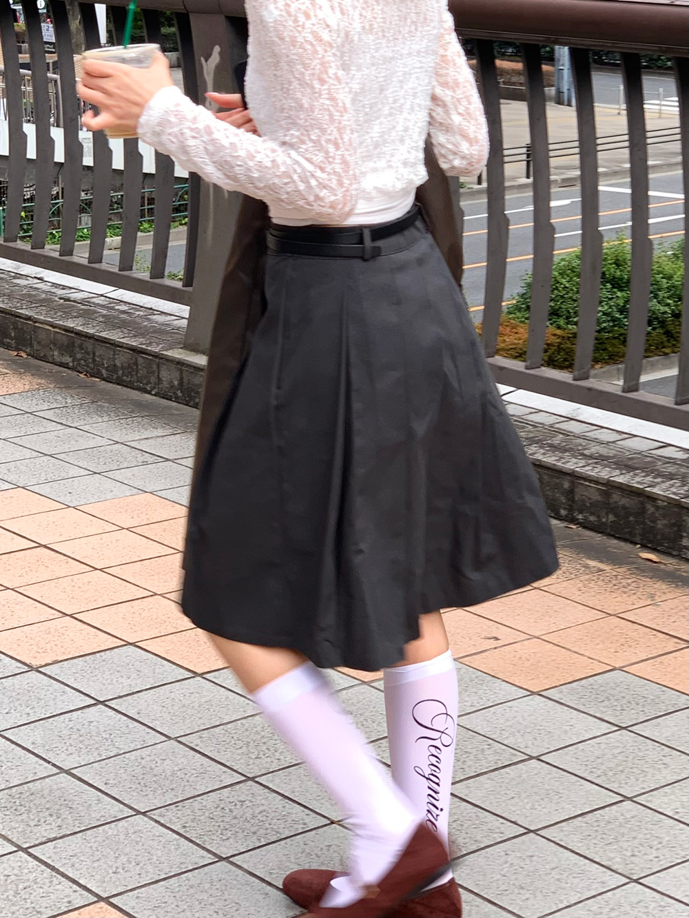 ベルト付ミディプリーツスカート | 詳細画像10