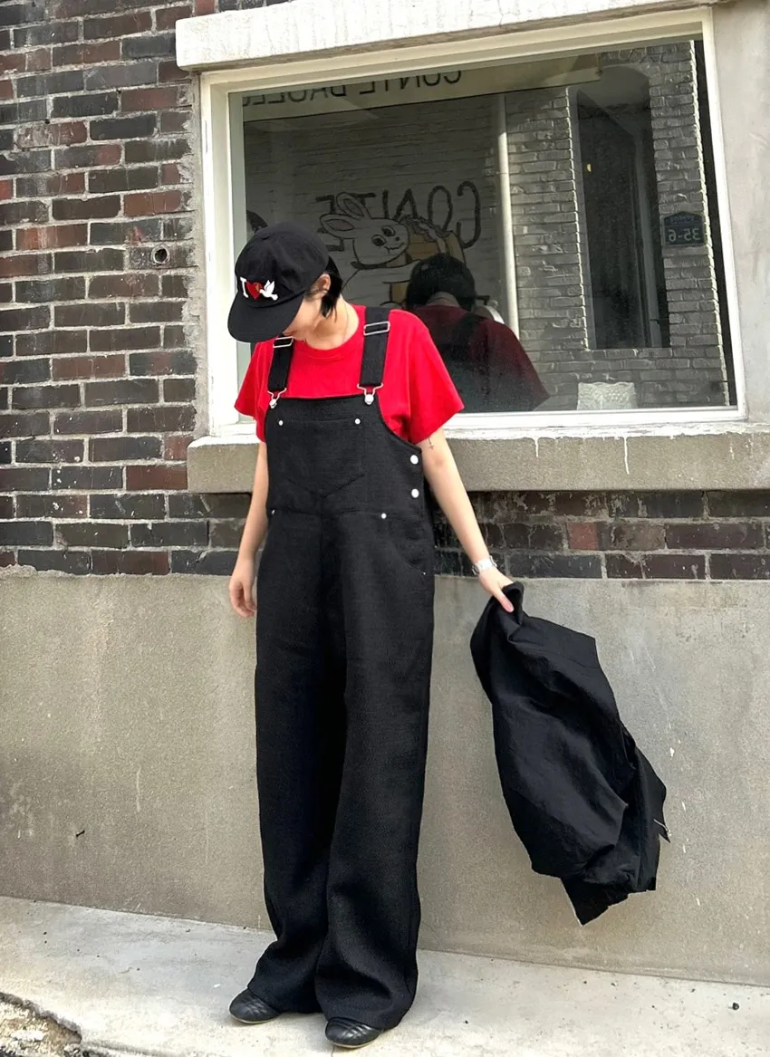 ツイードワイドサロペットパンツ | 詳細画像1