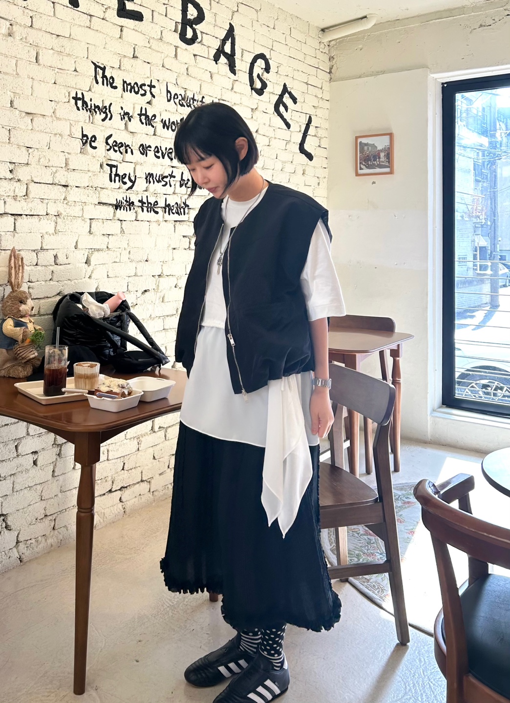 ラウンドネックバルーンジップベスト | 詳細画像9