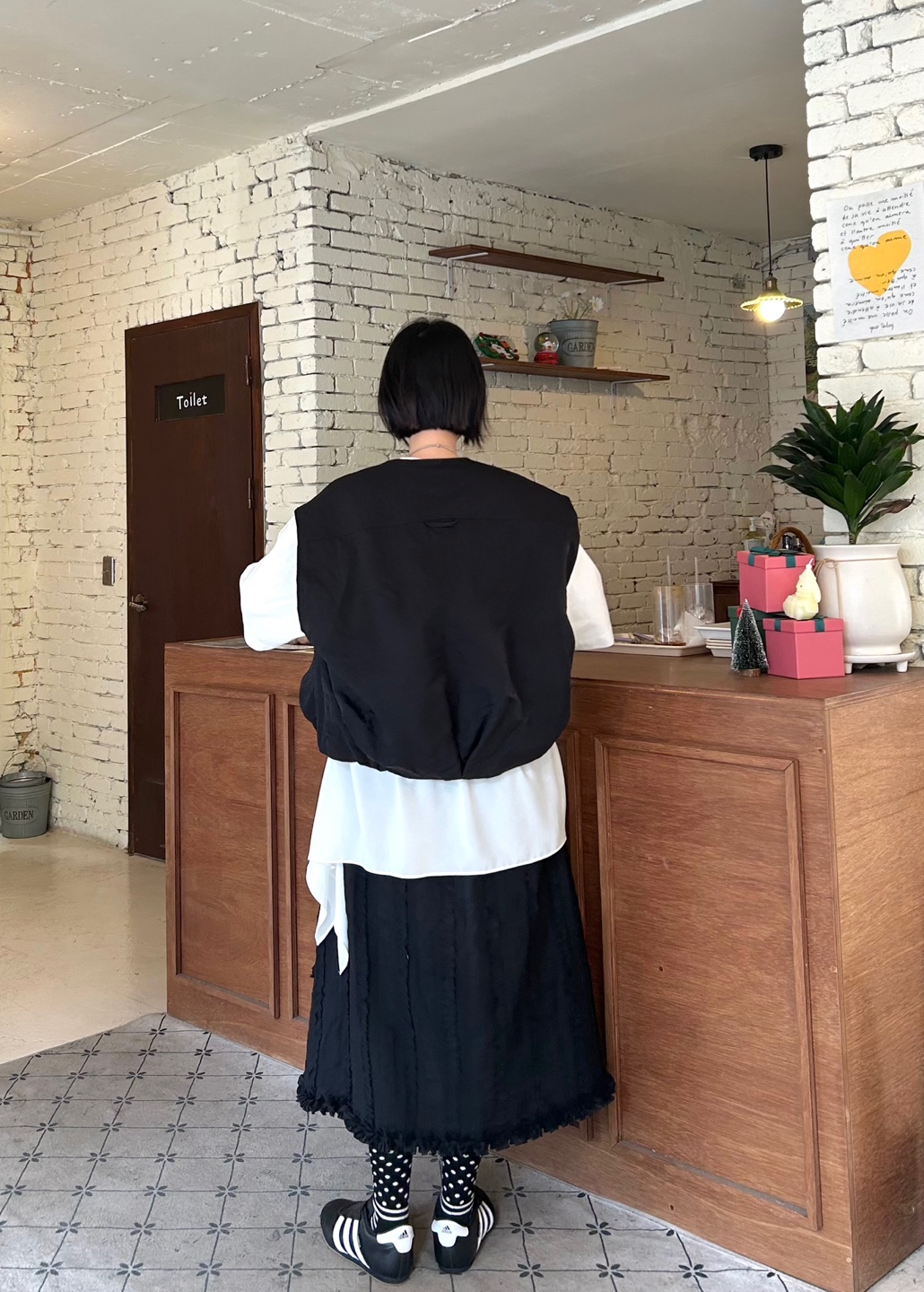 ラウンドネックバルーンジップベスト | 詳細画像11