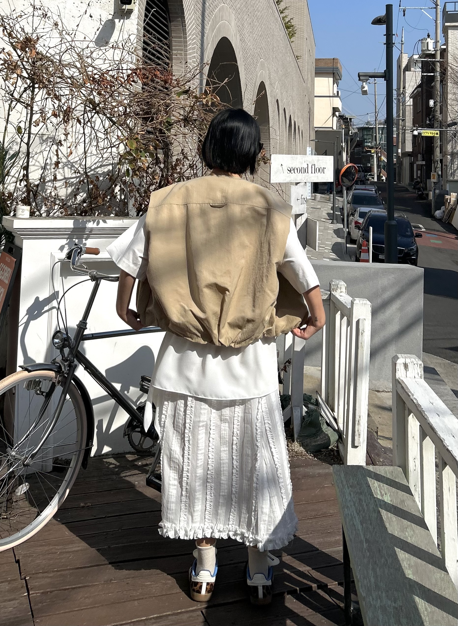 ラウンドネックバルーンジップベスト | 詳細画像14