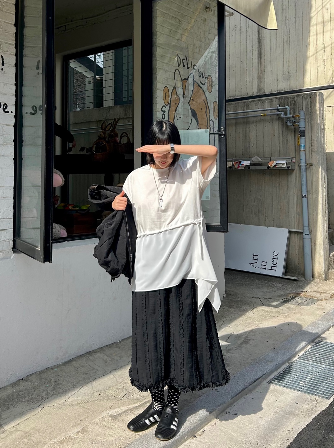 ドロストシフォンヘム半袖Tシャツ | 詳細画像2