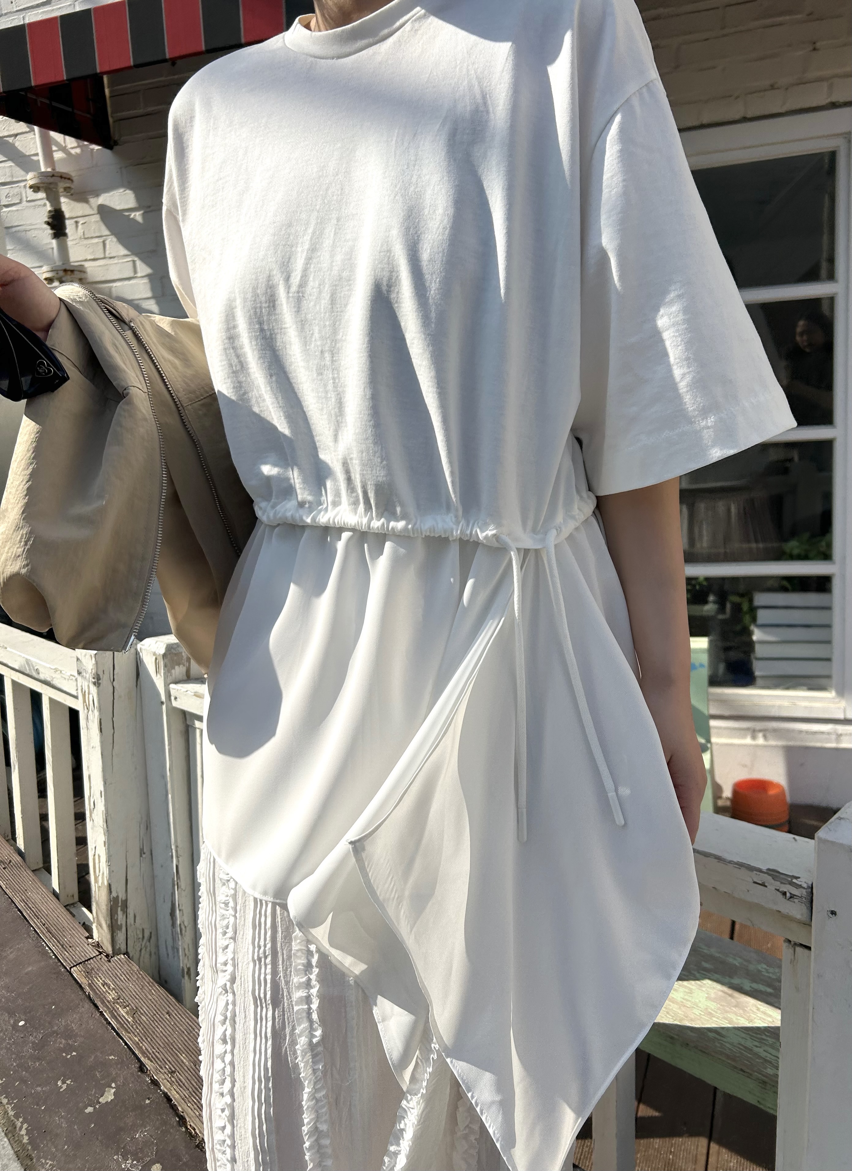 ドロストシフォンヘム半袖Tシャツ | 詳細画像9