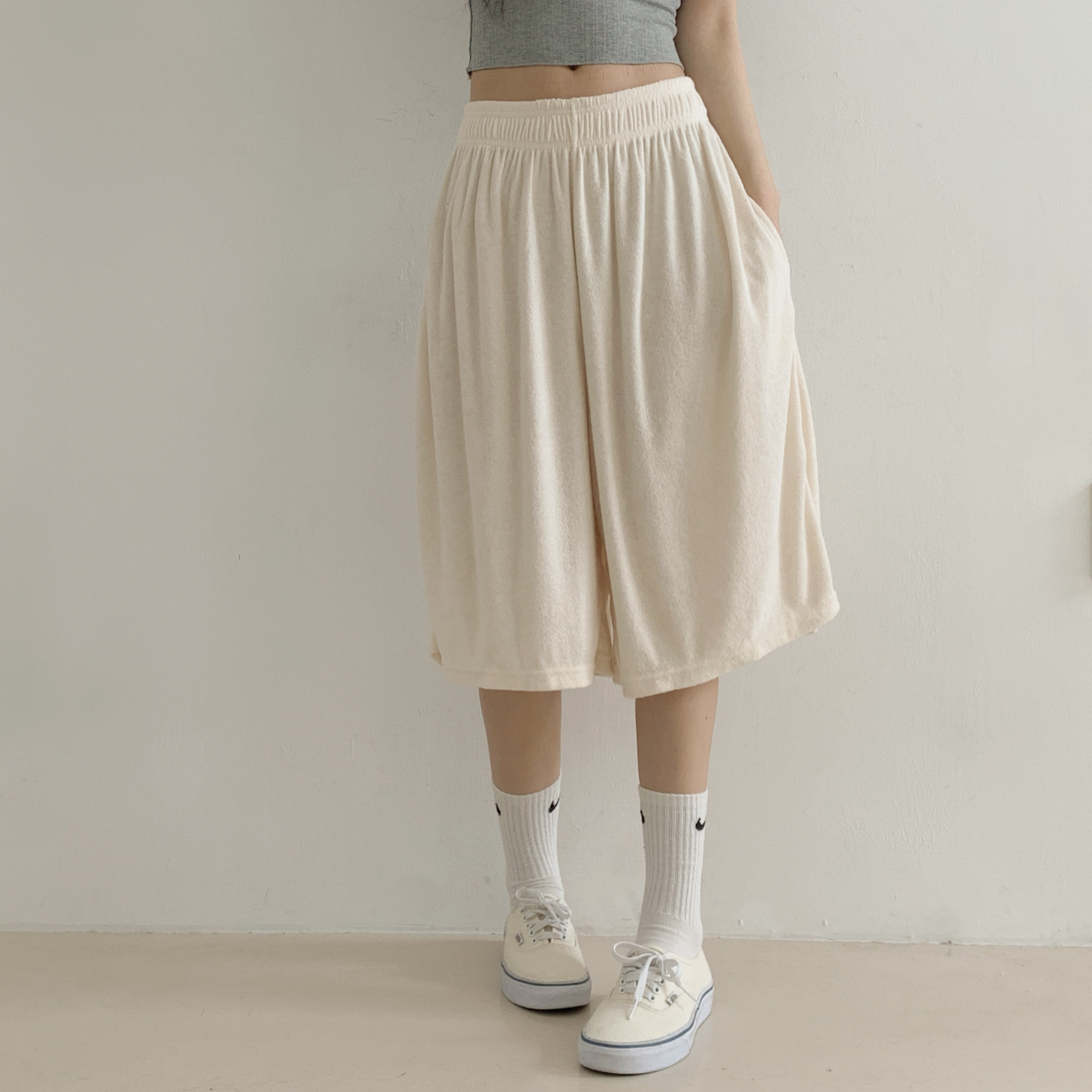 ウエストゴムテリーバミューダパンツ | 詳細画像6