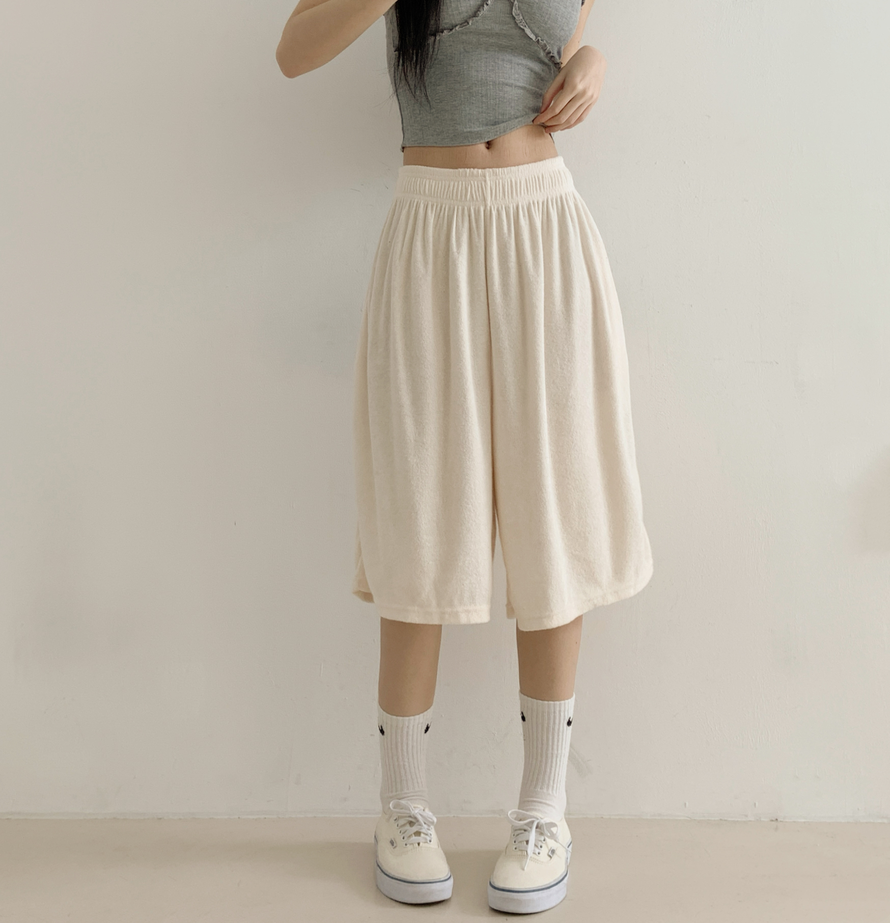 ウエストゴムテリーバミューダパンツ | 詳細画像7