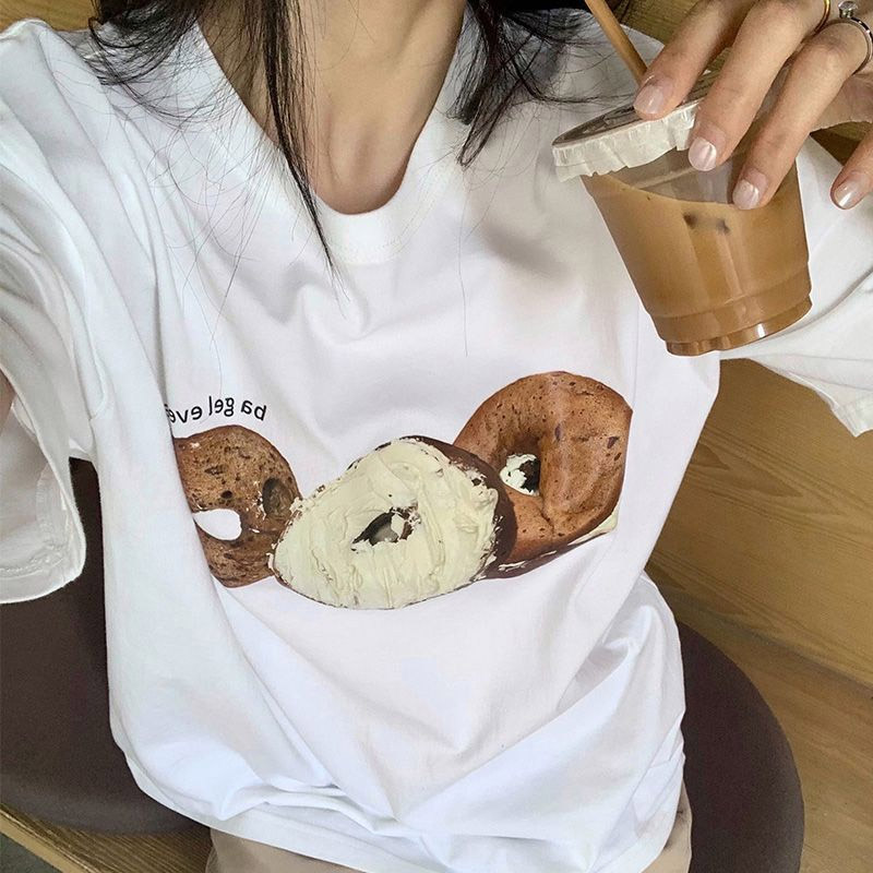 ベーグルプリント半袖Tシャツ | 詳細画像2