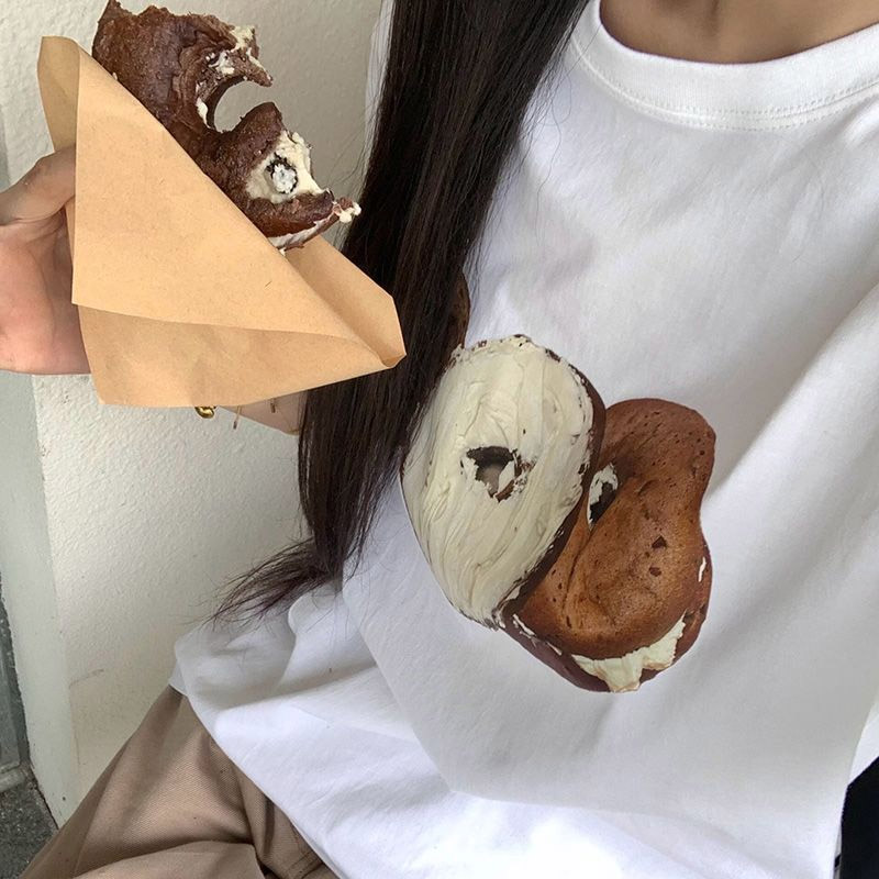 ベーグルプリント半袖Tシャツ | 詳細画像3