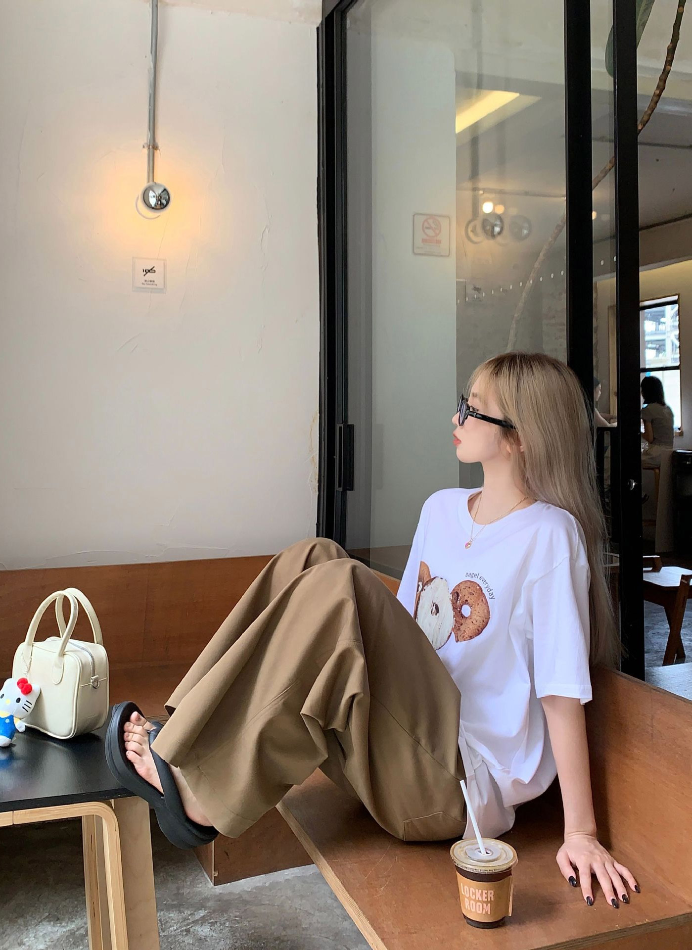 ベーグルプリント半袖Tシャツ | 詳細画像9
