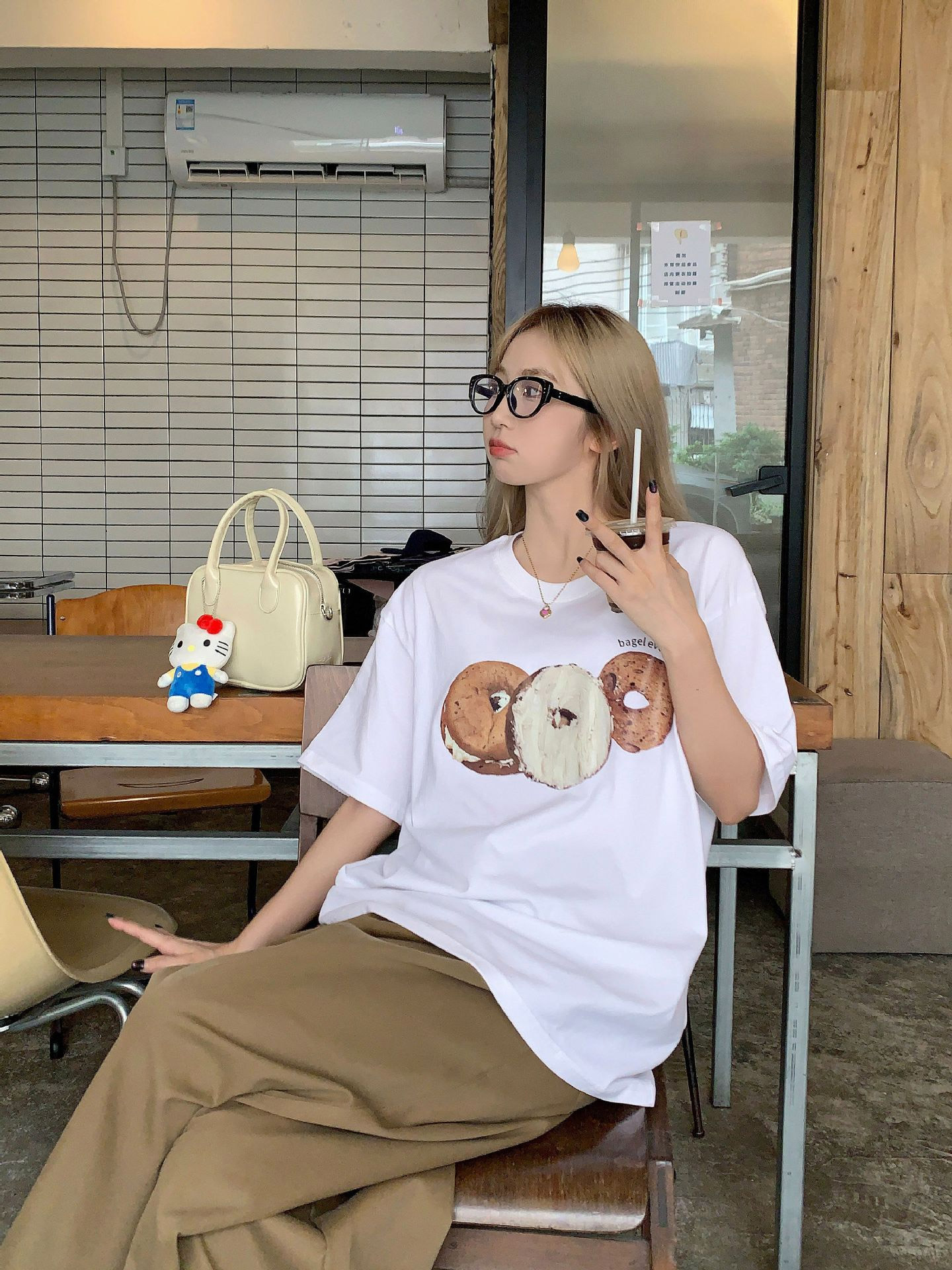 ベーグルプリント半袖Tシャツ | 詳細画像10