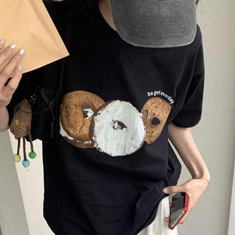 ベーグルプリント半袖Tシャツ | 詳細画像11
