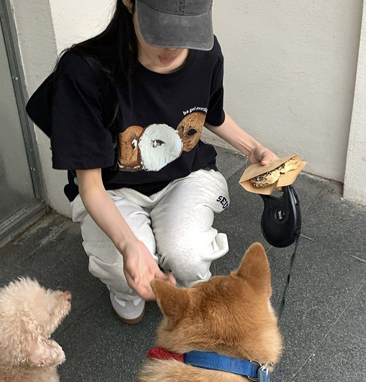 ベーグルプリント半袖Tシャツ | 詳細画像13