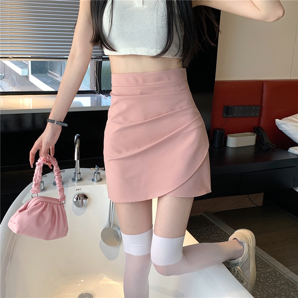 パンツ裏地ラップ調タックミニスカート | 詳細画像10