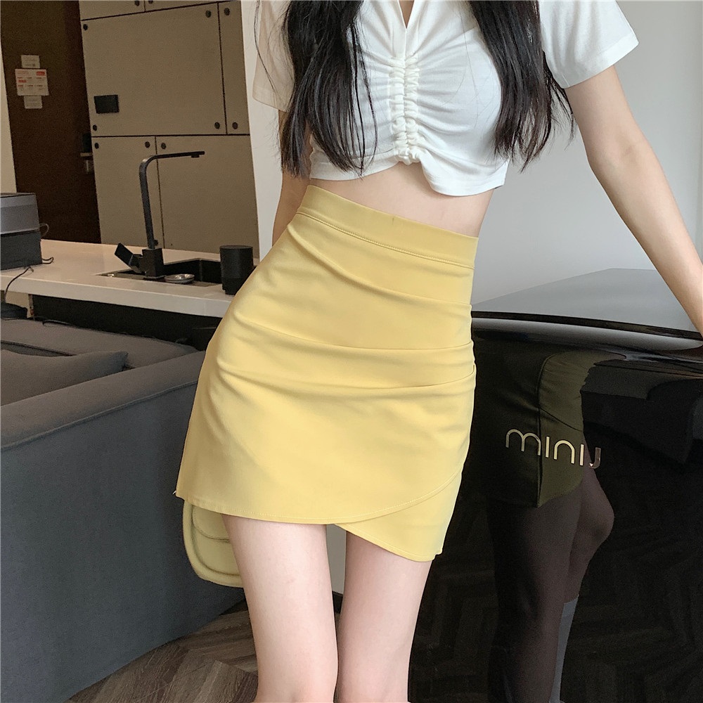 パンツ裏地ラップ調タックミニスカート | 詳細画像14