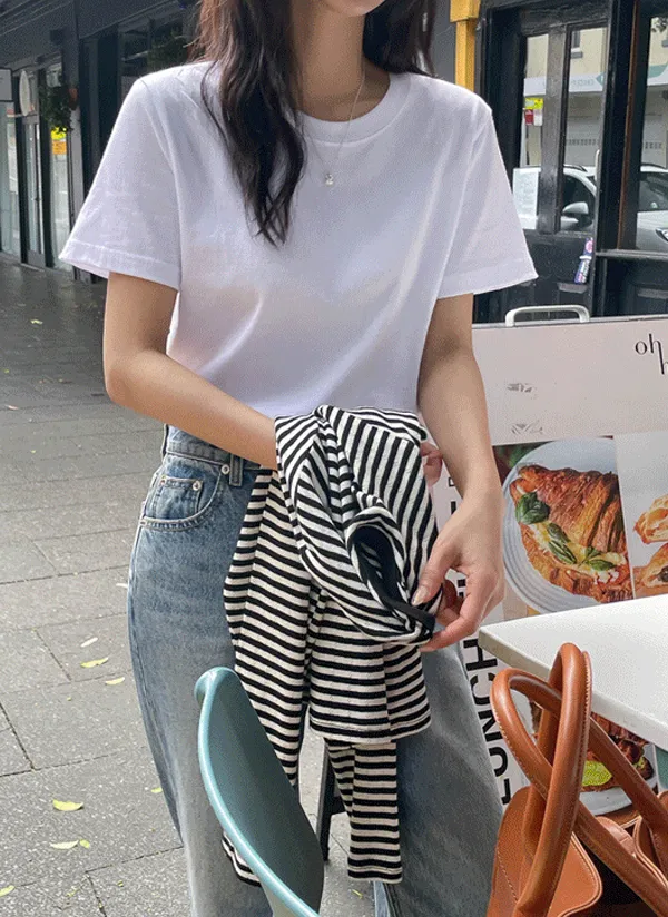 クロップド半袖Tシャツ | crushj | 詳細画像1