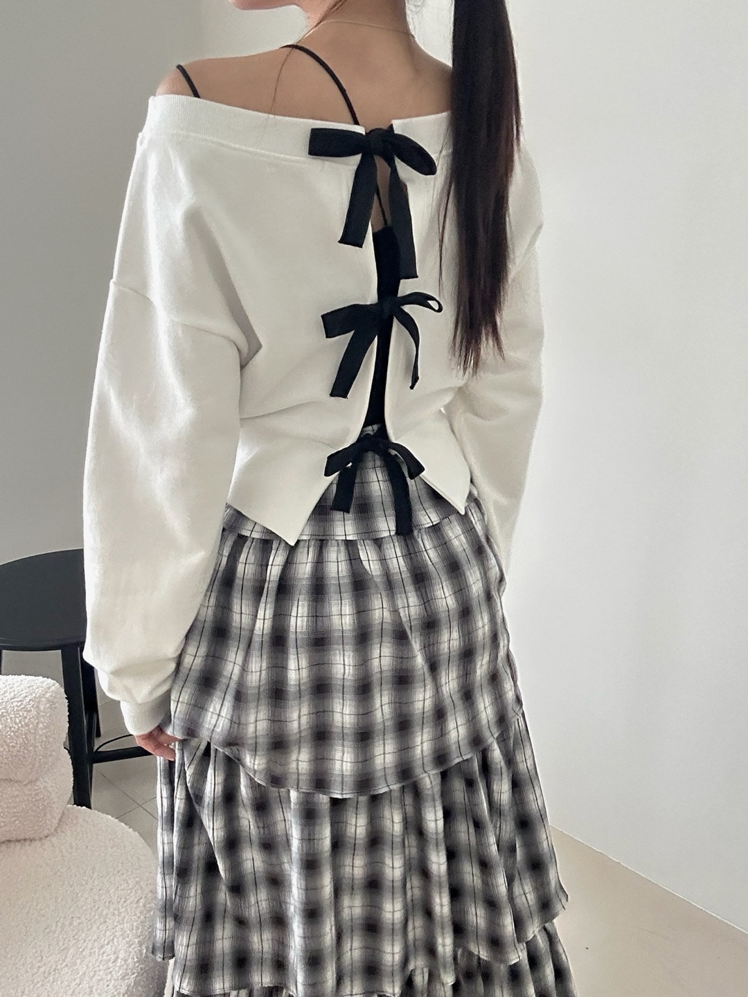 2WAYバックレスリボンスウェット | 詳細画像7