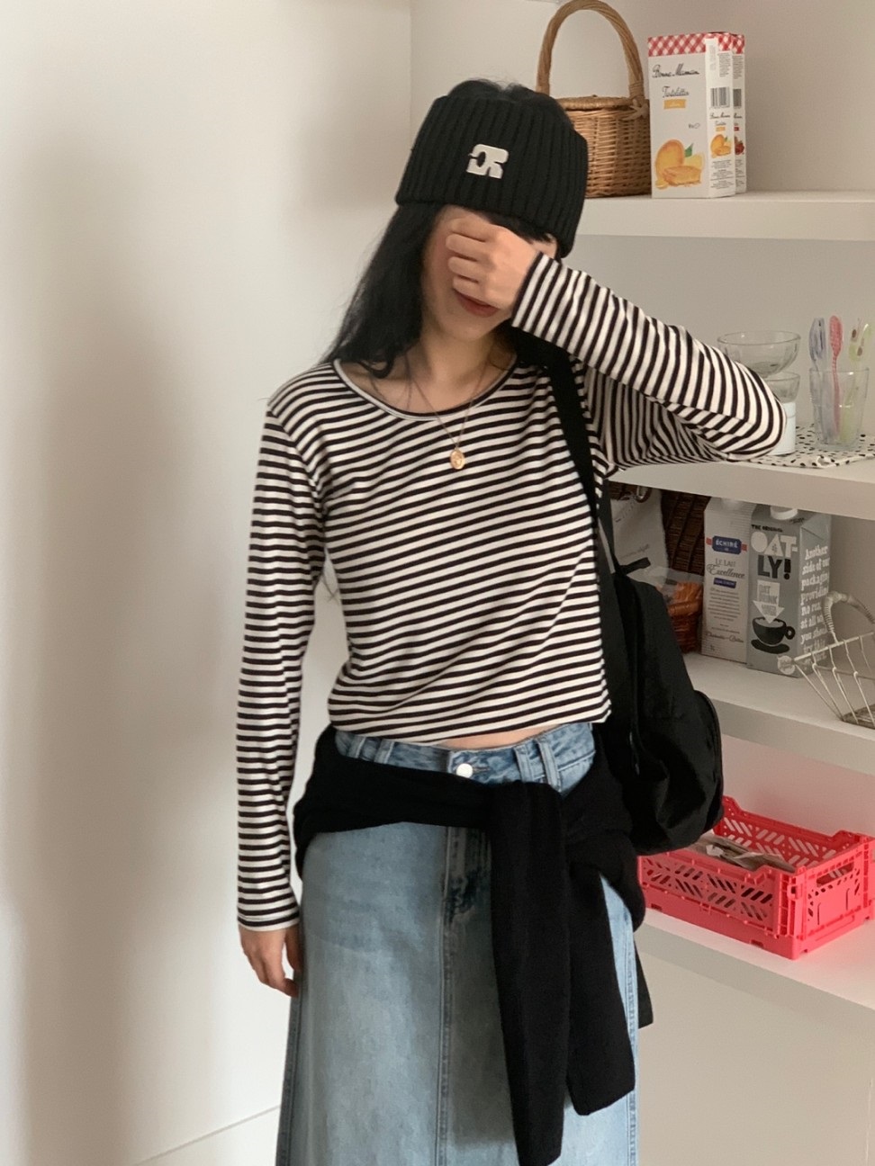 ラウンドネックボーダーTシャツ | 詳細画像30