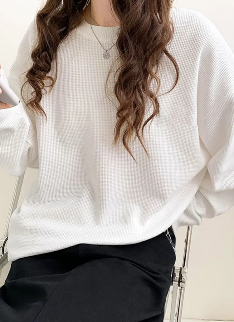 ルーズワッフルスウェット | KEECHEL | 詳細画像1