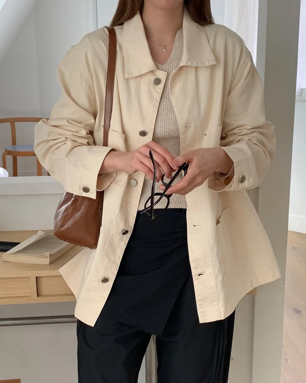 リベットポケットコットンミドルジャケット | 詳細画像1