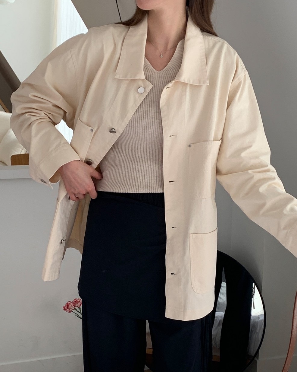 リベットポケットコットンミドルジャケット | 詳細画像5