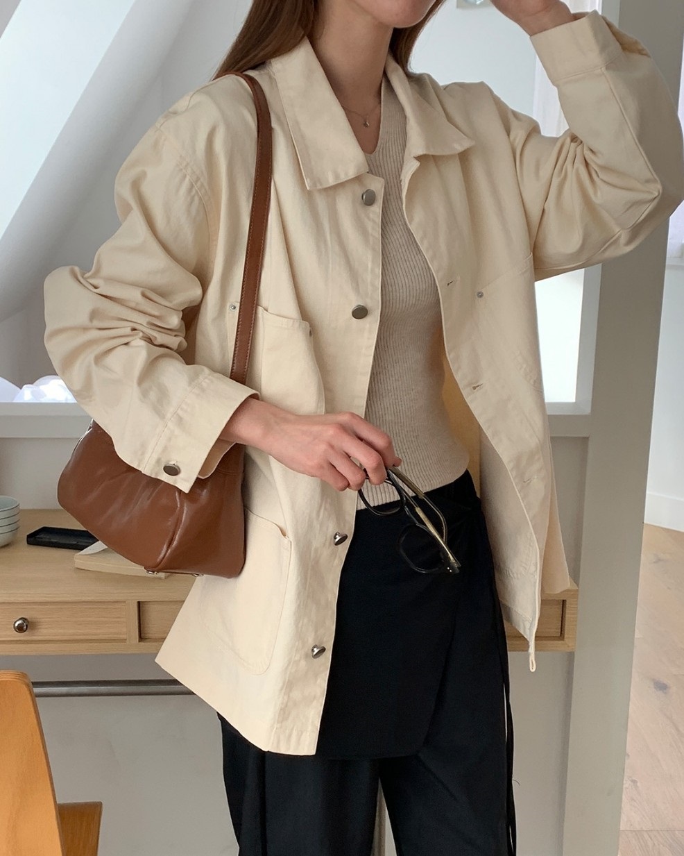 リベットポケットコットンミドルジャケット | 詳細画像9