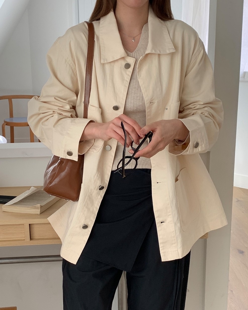 リベットポケットコットンミドルジャケット | 詳細画像10