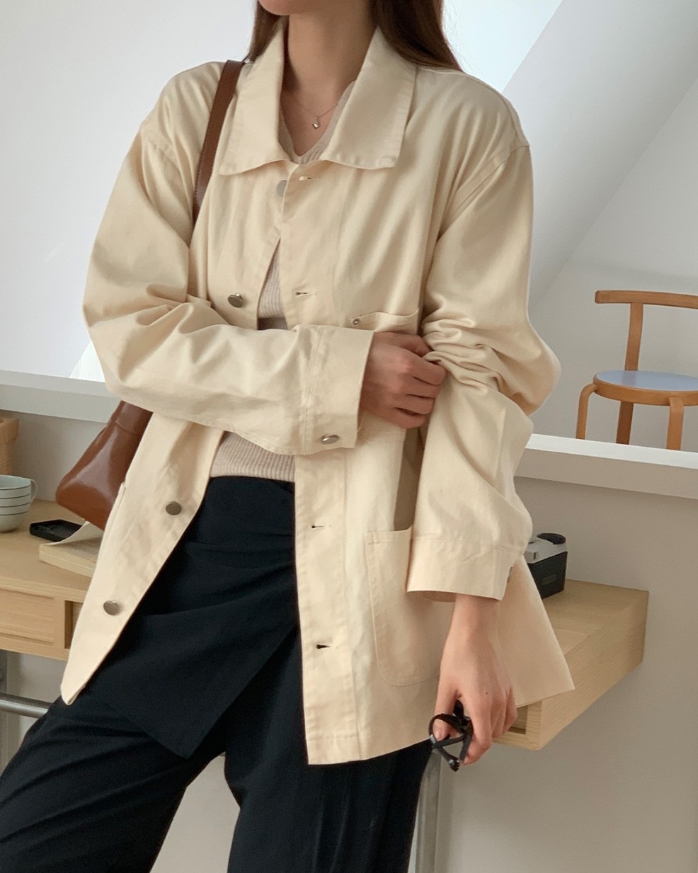 リベットポケットコットンミドルジャケット | 詳細画像12