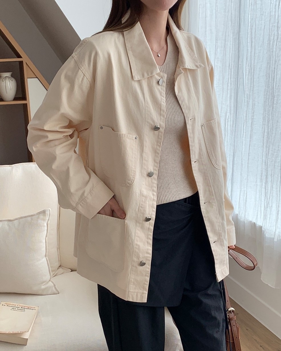 リベットポケットコットンミドルジャケット | 詳細画像15