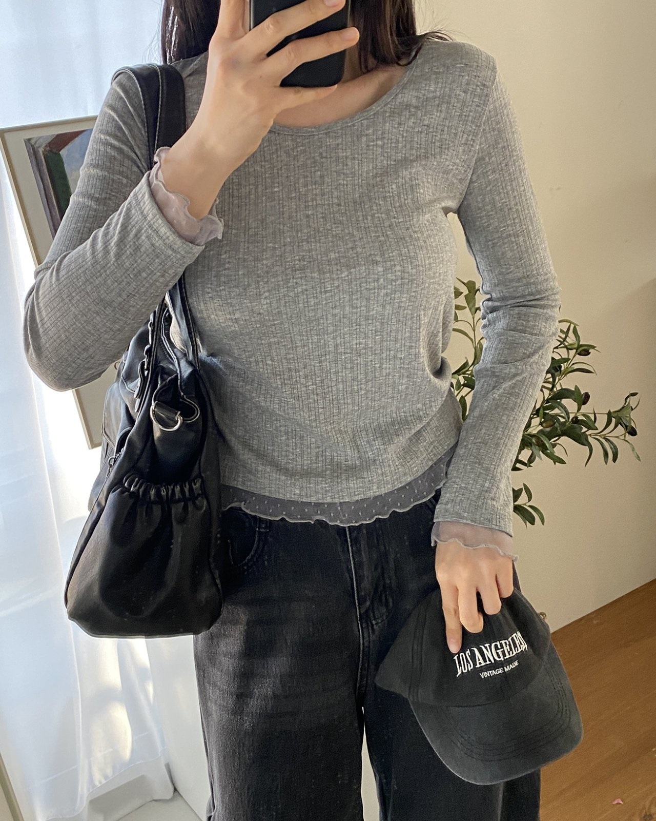 メロウドットレースヘムリブTシャツ | 詳細画像7
