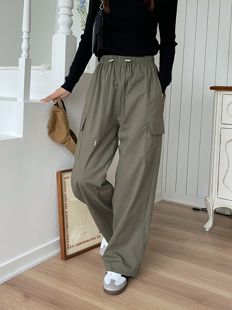 ドロストコットンカーゴパンツ | 詳細画像5