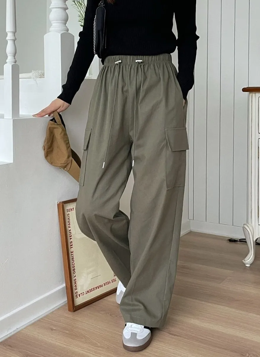 ドロストコットンカーゴパンツ | 詳細画像1