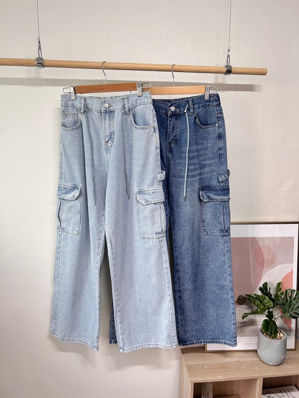 ドローストリングカーゴデニムパンツ | 詳細画像25