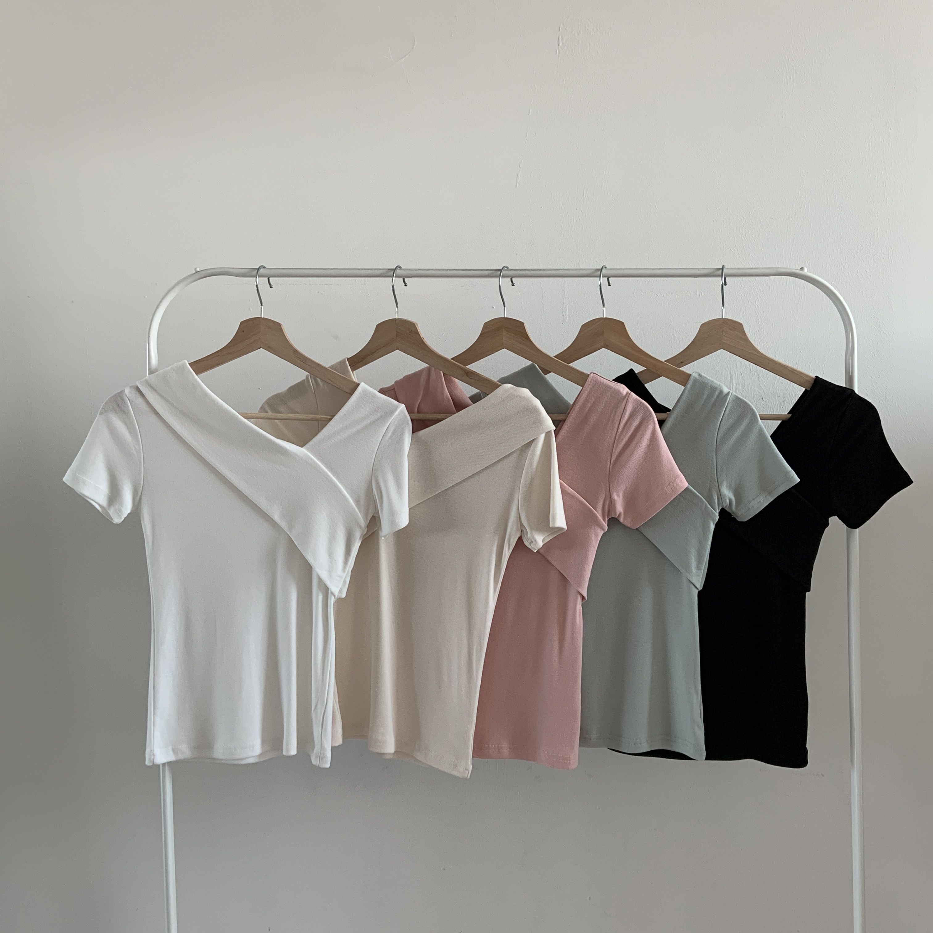 2WAYアシメネック半袖Tシャツ | 詳細画像5