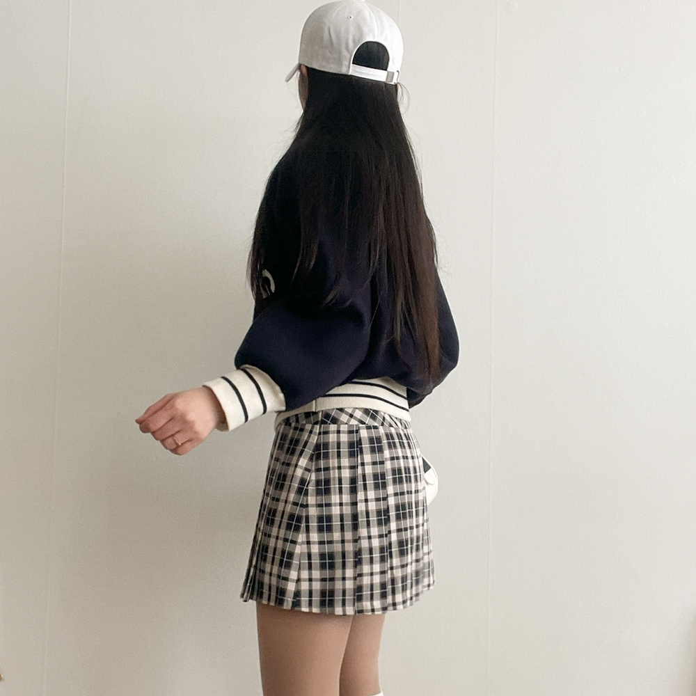 マルチチェックプリーツミニスカートパンツ | レディースファッション
