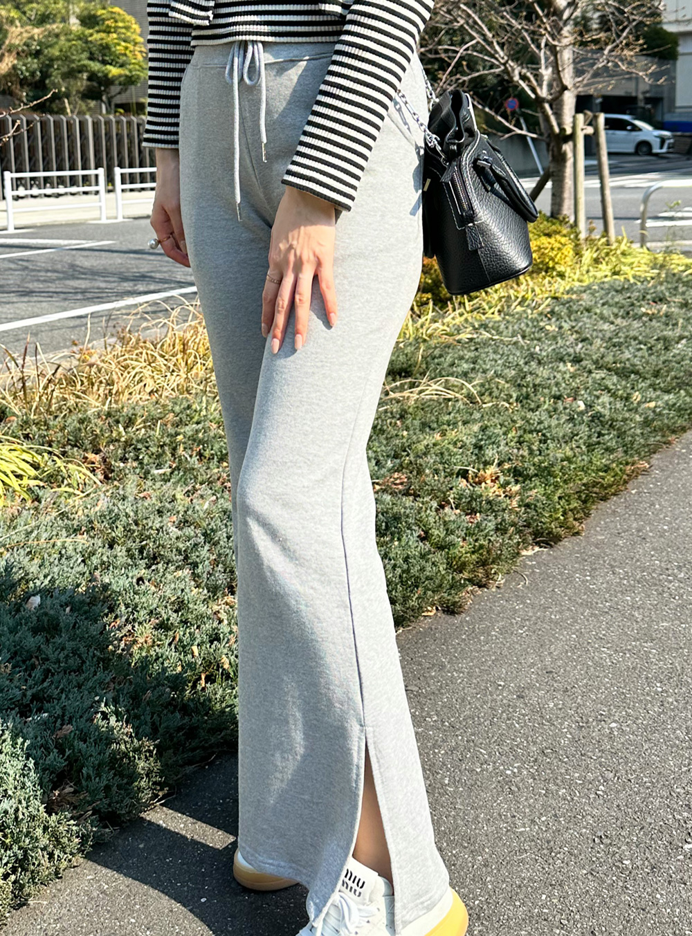 ドロストスリットスウェットフレアパンツ | 詳細画像12