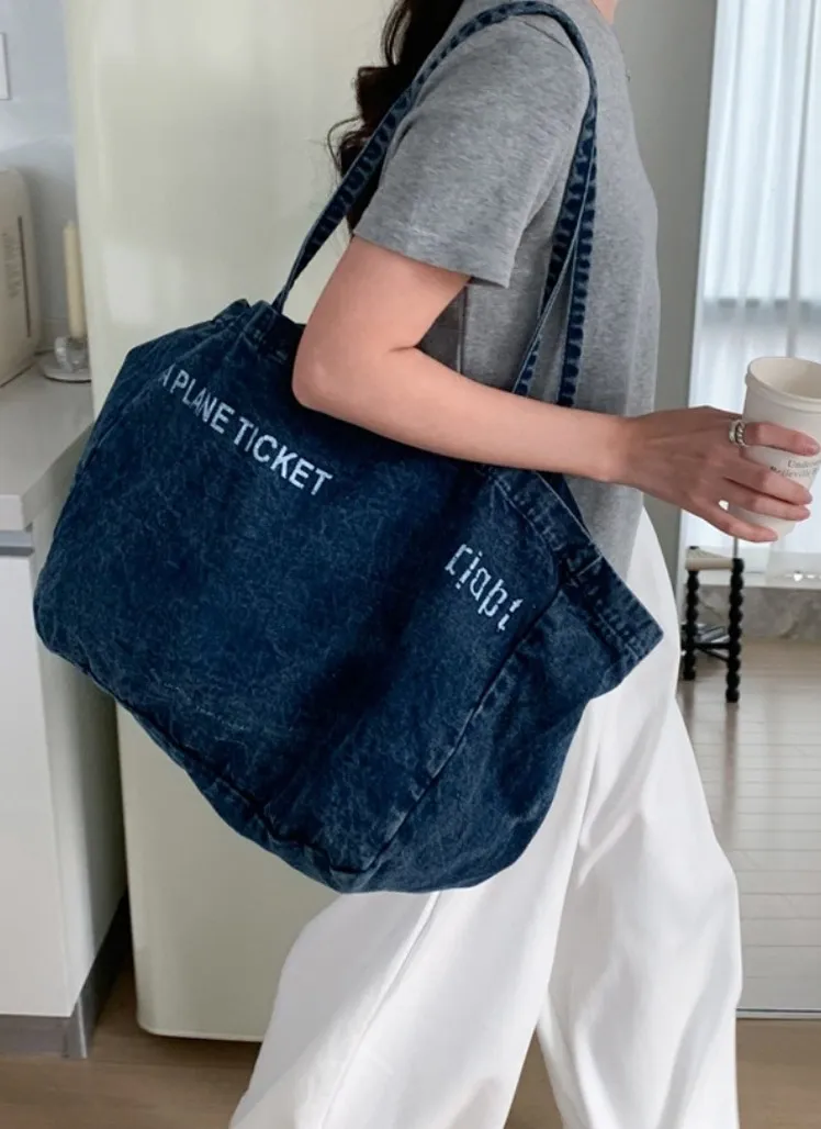 レタリングコットントートバッグ | 詳細画像1