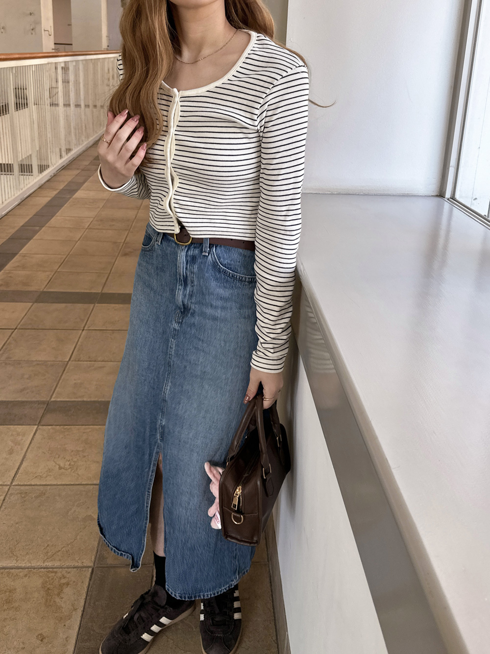 ボーダーリブカーディガン | 詳細画像5