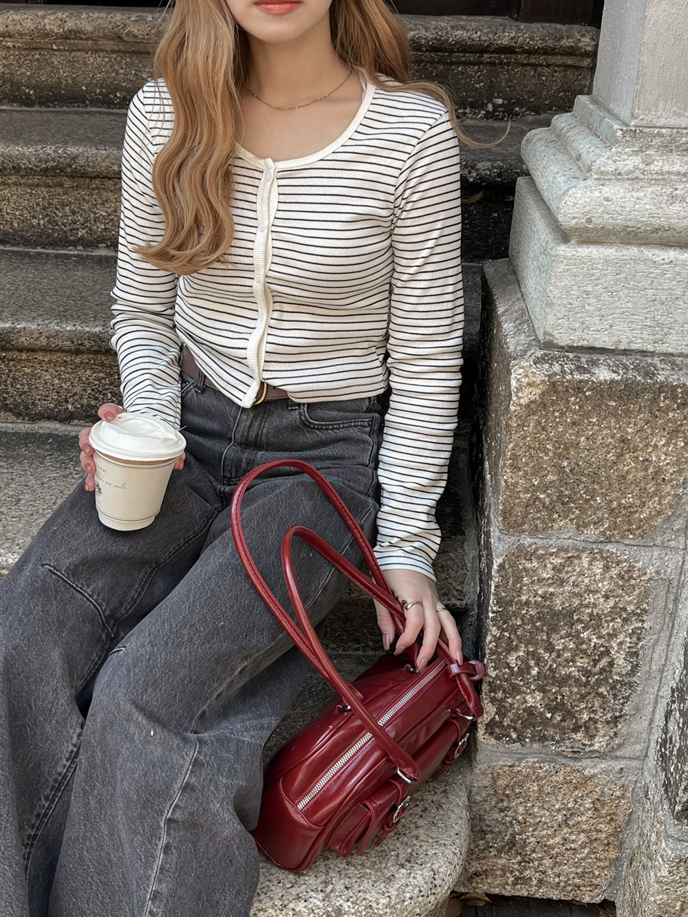 ボーダーリブカーディガン | 詳細画像15