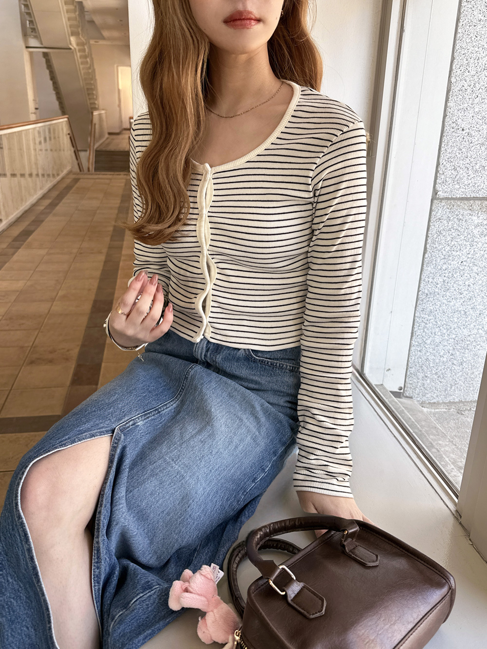 ボーダーリブカーディガン | 詳細画像16