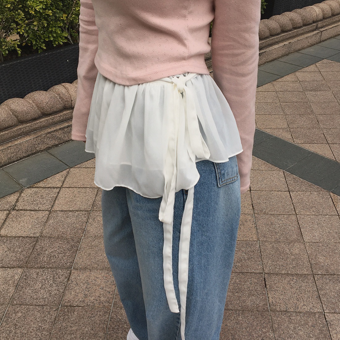シフォンフレアレイヤードミニスカート | 詳細画像4