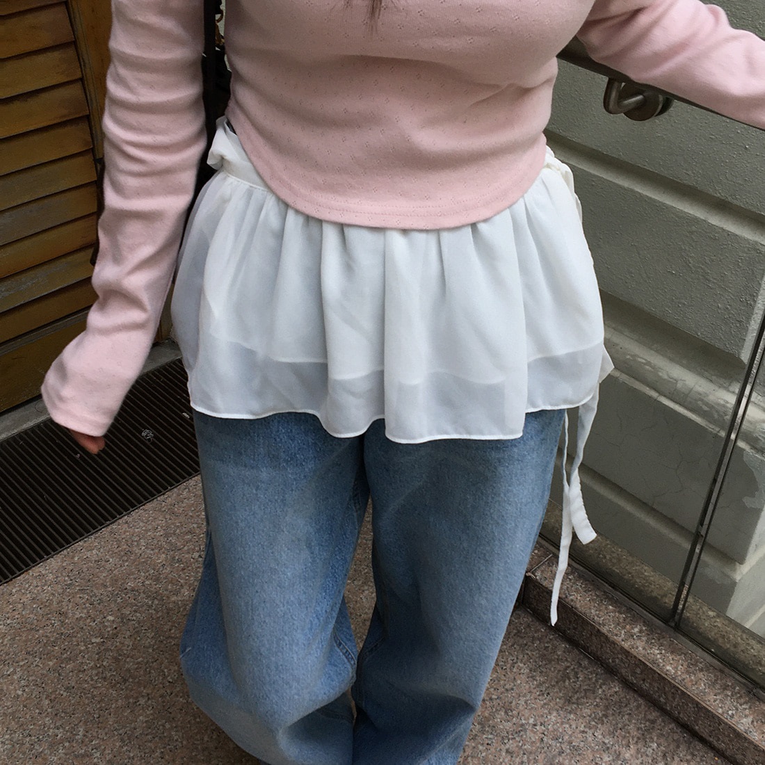 シフォンフレアレイヤードミニスカート | 詳細画像14