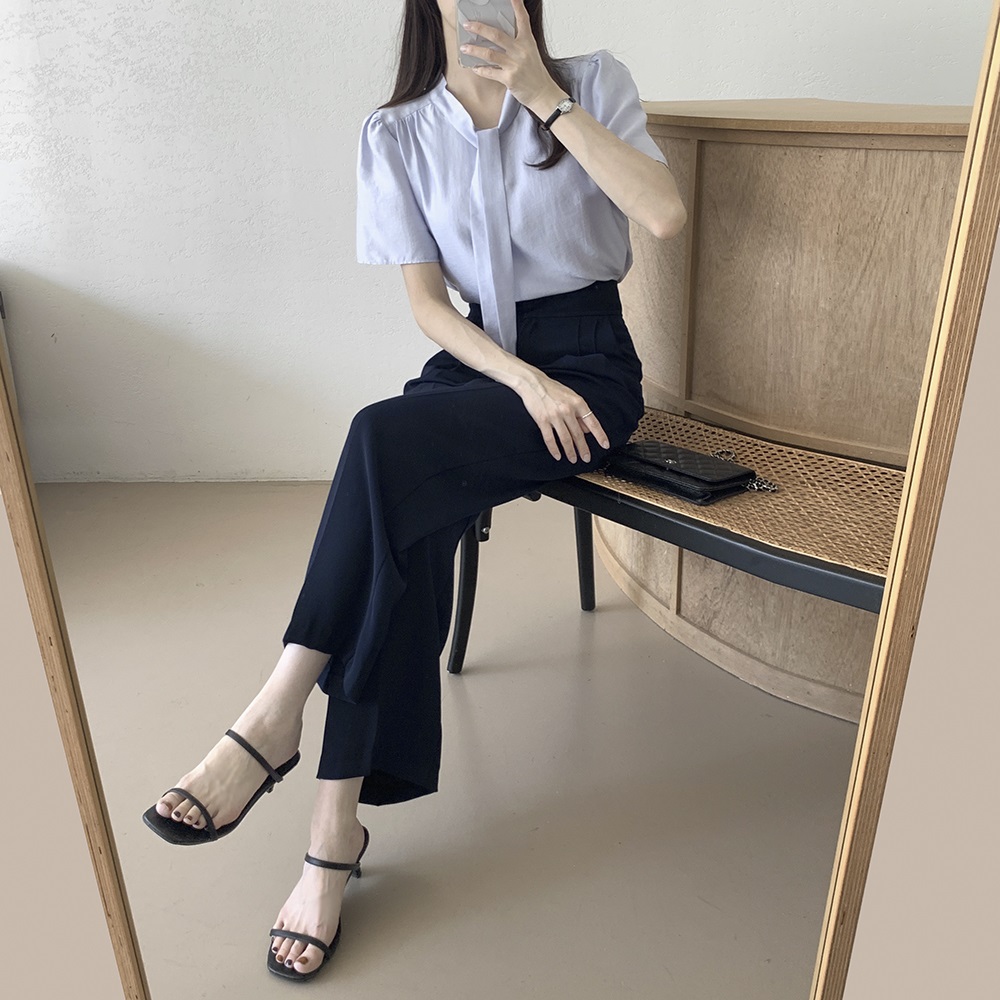 2WAYボウタイパフ半袖ブラウス | 詳細画像8
