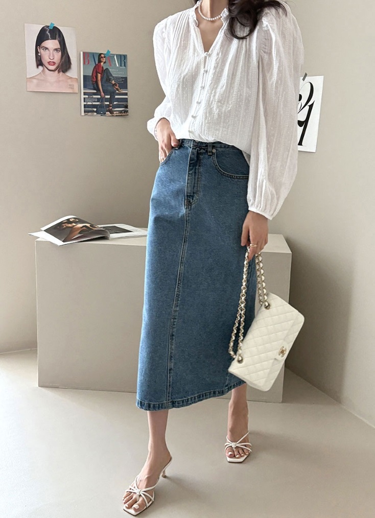 くるみボタンフリルネックピンタックレースブラウス | 詳細画像11
