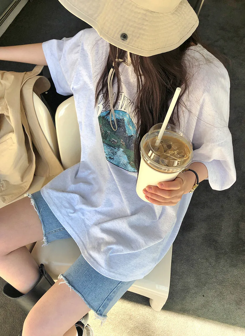VALLEYマウンテンプリント半袖Tシャツ | 詳細画像1